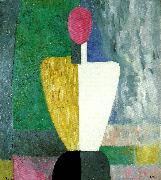 Kazimir Malevich half figure with a  pink face oil painting reproduction
